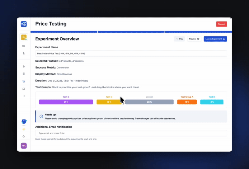 Add Notification Emails