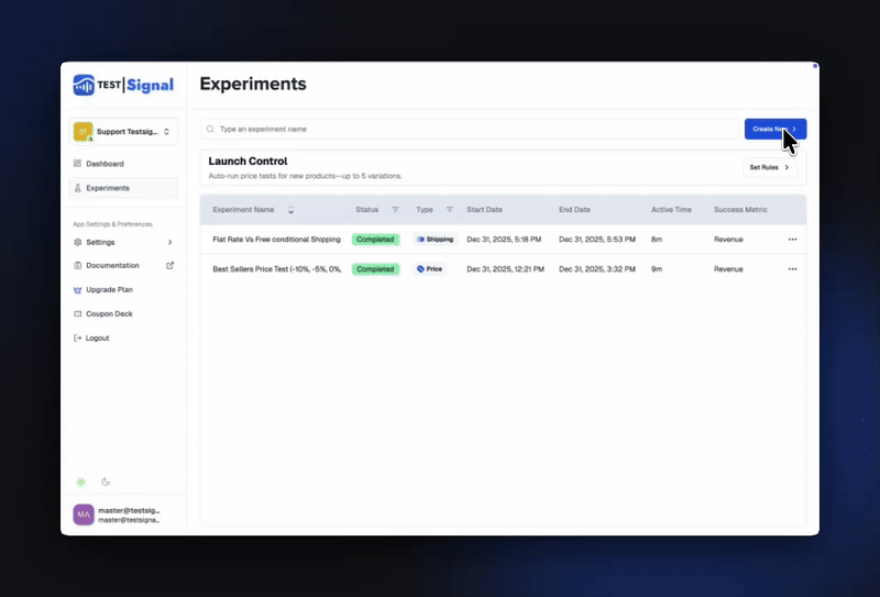 Create a New Description Test