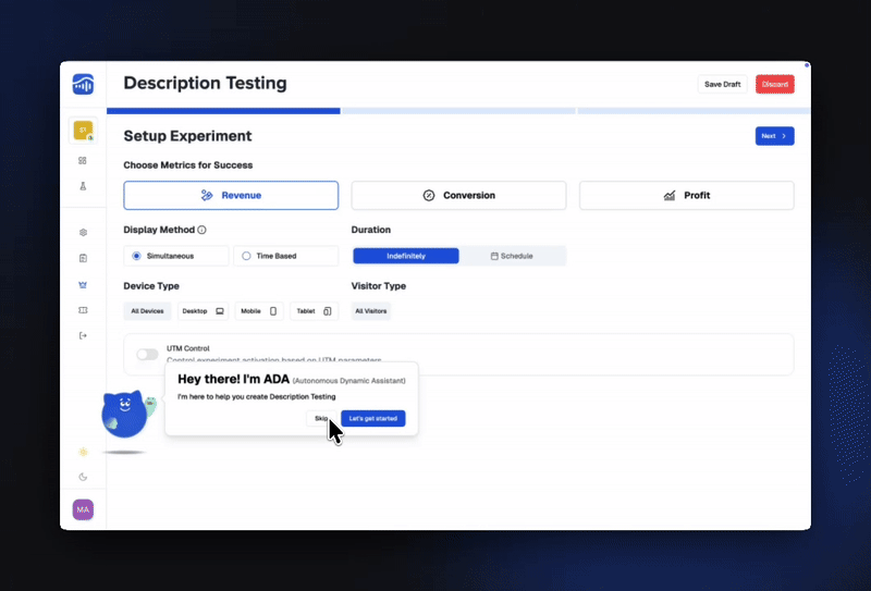 Set Up Your Experiment